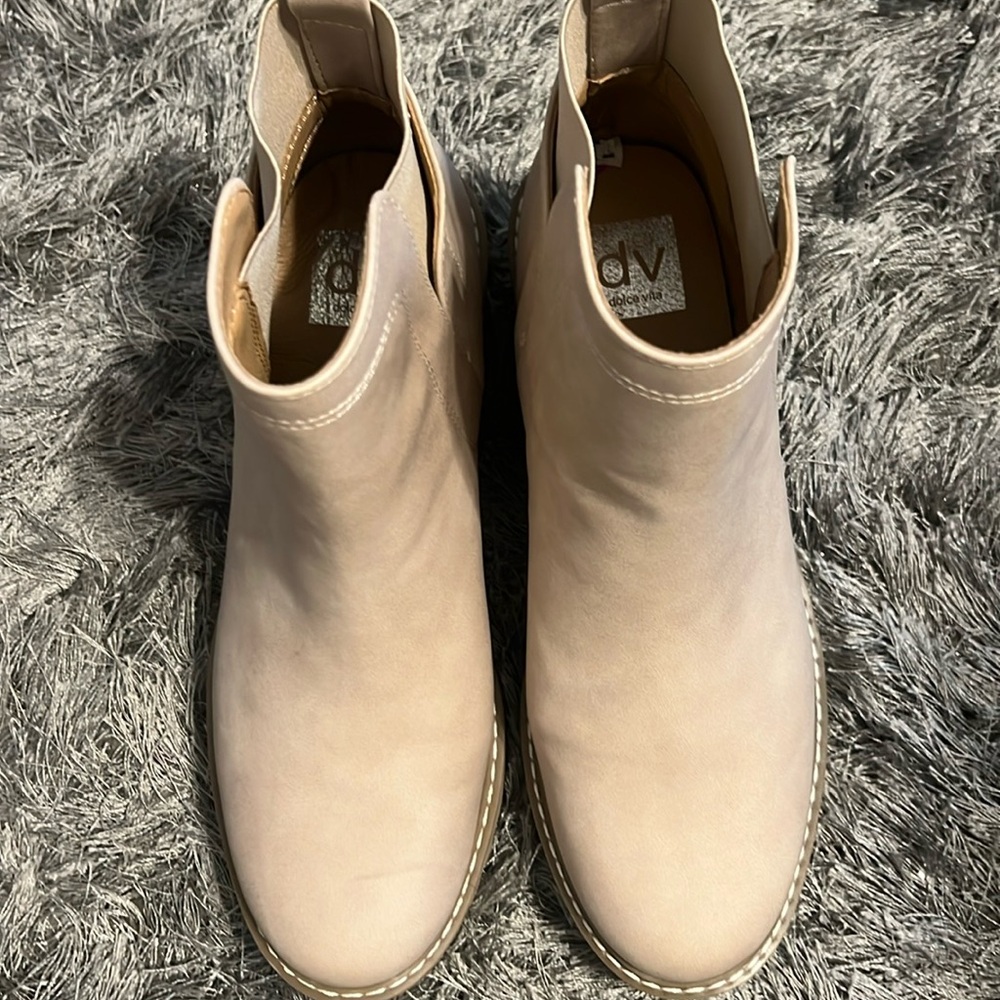 Tan booties